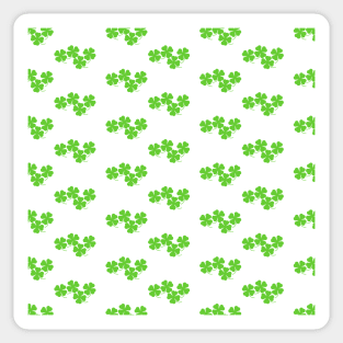 Four Leaf Clover Pattern Sticker